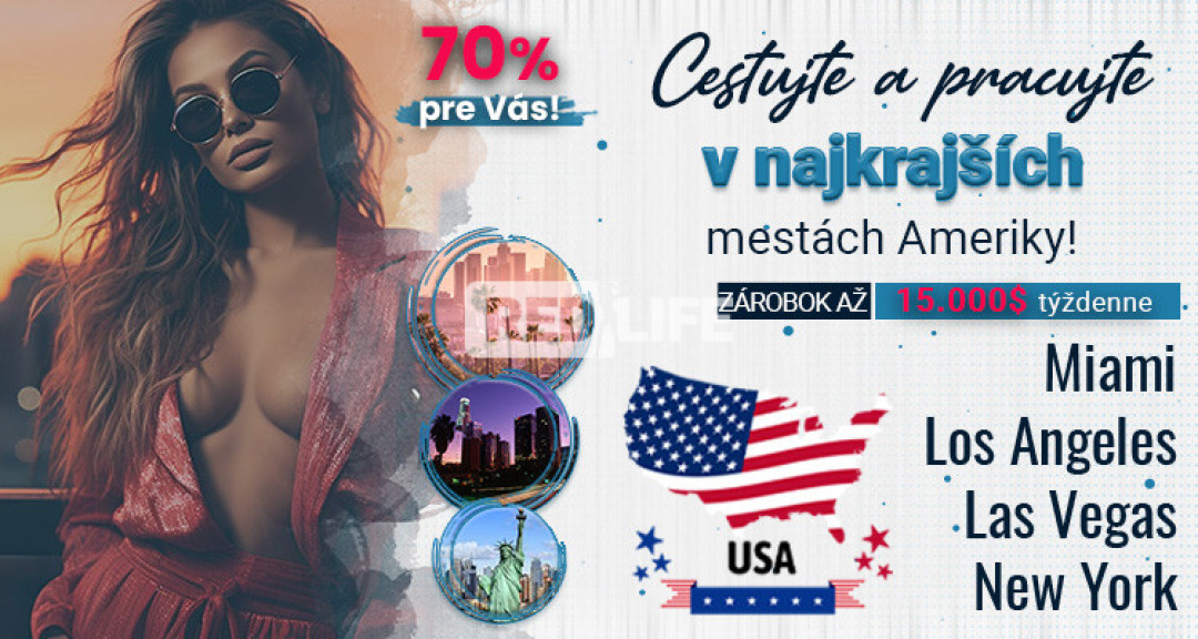 Escort práca v Amerike pre