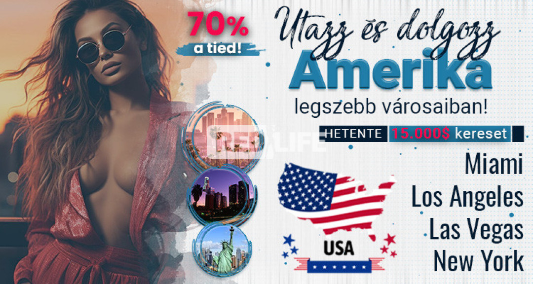 Escort munka Amerikában csupán 30%