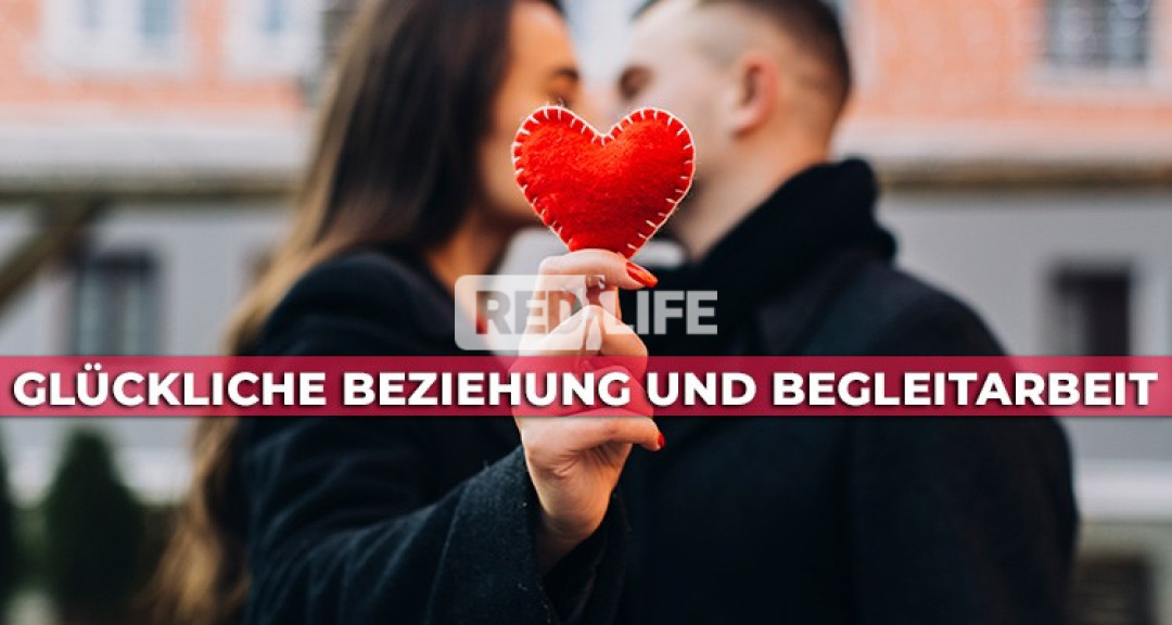 Glückliche Beziehung und Begleitarbeit -