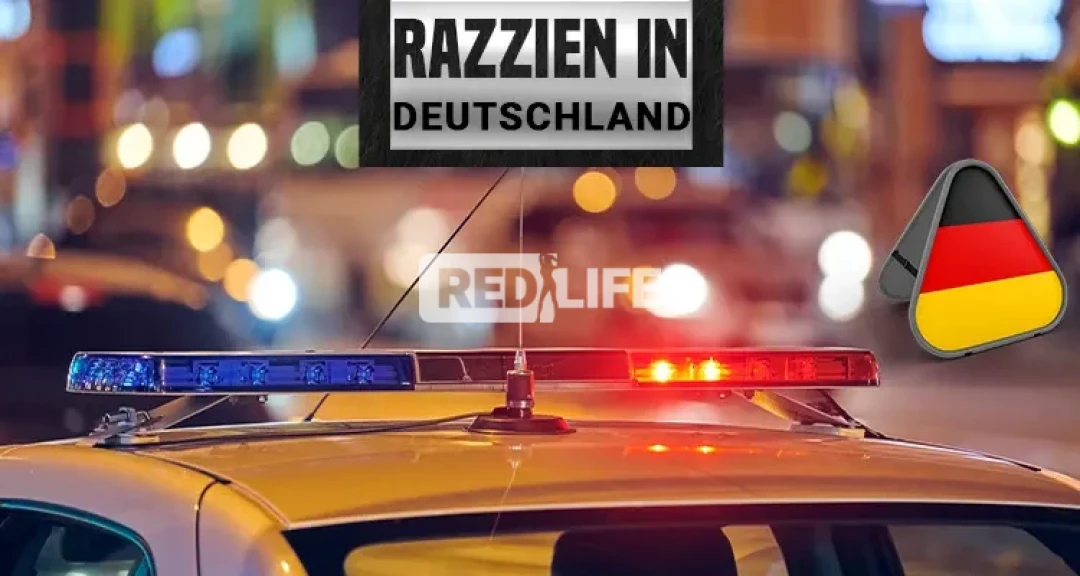 Polizeirazzien in Deutschland wegen des